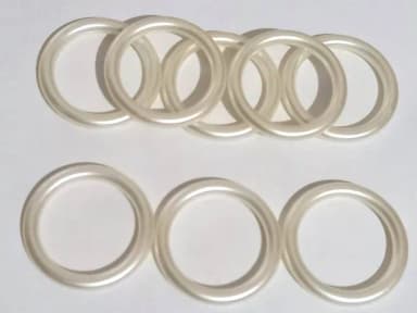 Portas Guardanapos Argola Lisa Champanhe 3cm- 20 Unidades