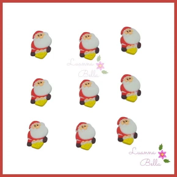 Aplique Emborrachado Papai Noel - pcts c/9unds