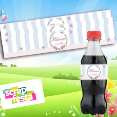 Adesivo Personalizado Mini Coca 19,5 x 3,5 Jardim Encantado