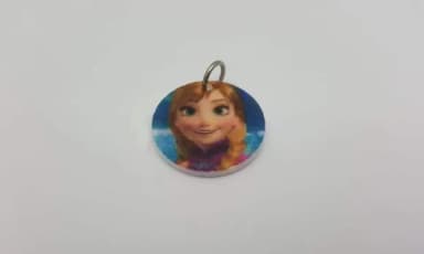 Pingentes Princesa Anna da Frozen com Argola Pacote com 6