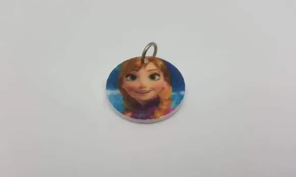 Pingentes Princesa Anna da Frozen com Argola Pacote com 6