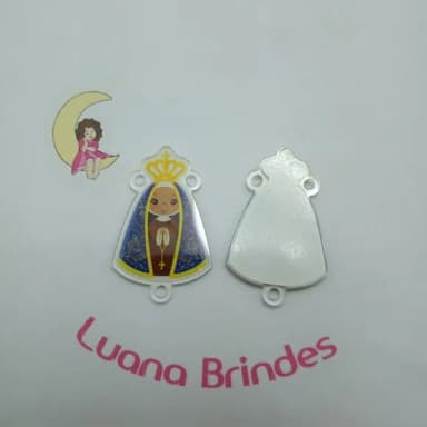 Entremeio Nossa Senhora Aparecida de Acrilico Pct 4 Unidades
