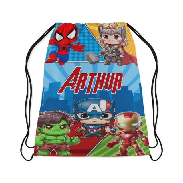 Mochilinha Personalizada para lembrancinhas dos Super Heróis