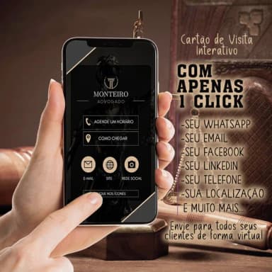 Cartão de Visita Virtual Interativo Empresa Advogado