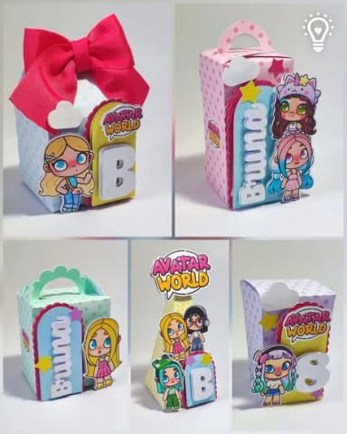 Kit 60 Lembrancinhas Avatar World