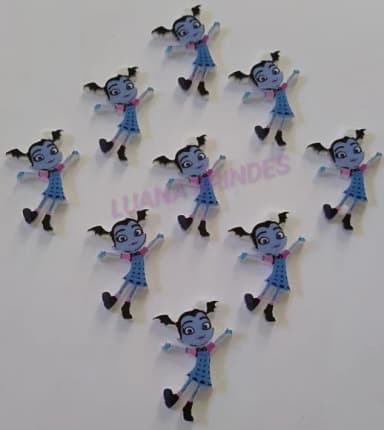 Pingente da Vampirinha de Acrílico 25mm. - Pct C/6 Unidades