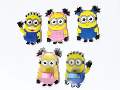 Lápis C/ponteira Minions Emborrachado Pacote com 6 Unidades