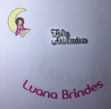 Plaquinhas feliz Aniversário Acrílico Injetado Pct C/10und
