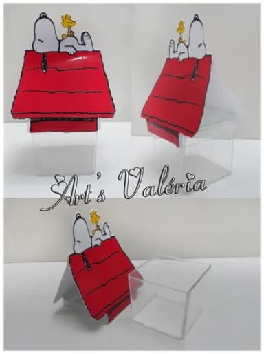 Caixinha de Acrílico Casa do Snoopy