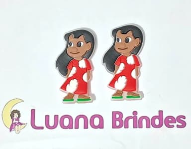 Aplique Lilo Emborrachado Pacotes com 6 Unidades