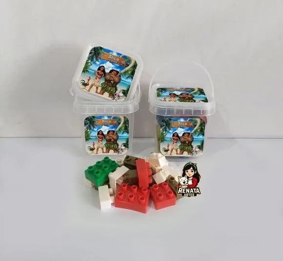 Monta Monta no Baldinho Personalizado Moana