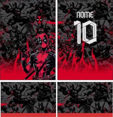 Arte Vetor Camisa Interclasse Deadpool 376