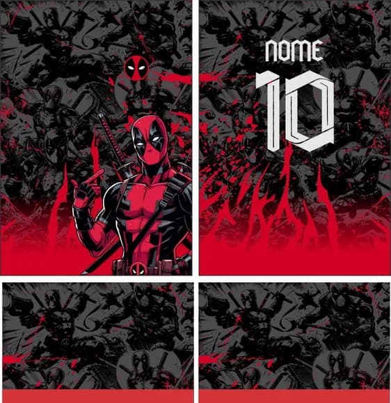 Arte Vetor Camisa Interclasse Deadpool 376