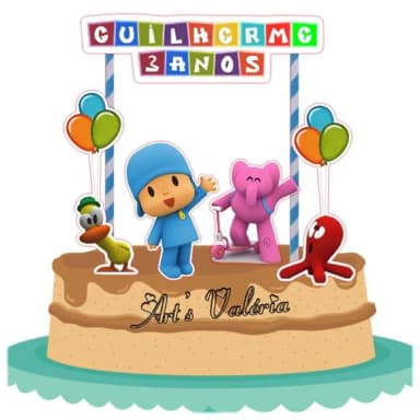 Topo de Bolo Pocoyo