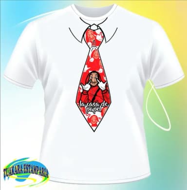 Camiseta Gravata - LA CASA DE PAPEL 03