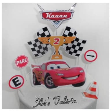 Topo de Bolo Carros Disney