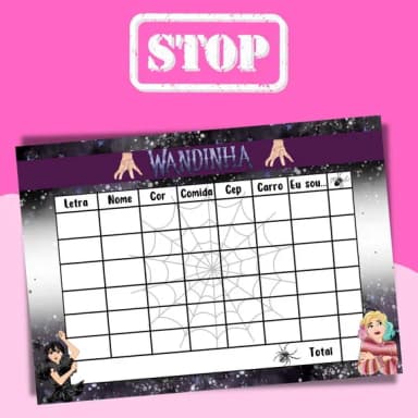 Jogo do Stop ( Conhecido Como Adedanha)