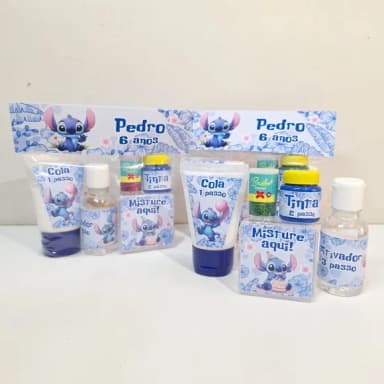 Kit Slime na Lapela Personalizado - Stitch
