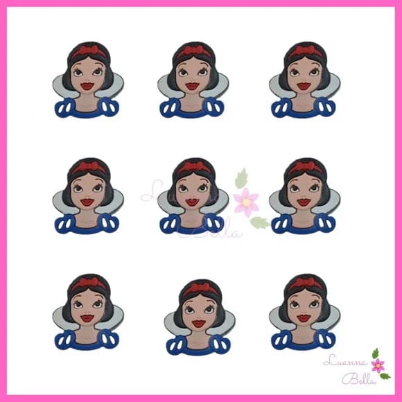 Aplique Branca de neve emborrachada - Pcts c/7 unds