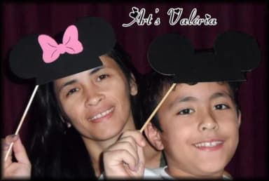 Plaquinhas De Orelhas - Mickey ou Minie