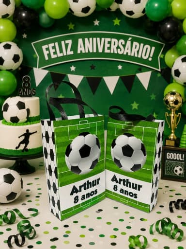 Sacolinhas Personalizadas Futebol Lembrancinhas Para Aniversário