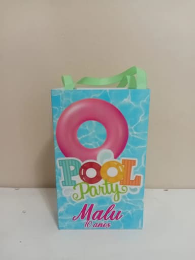 Sacolinhas Personalizadas Pool Party para Lembrancinhas