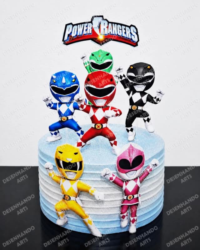 TOPO DE BOLO POWER RANGERS