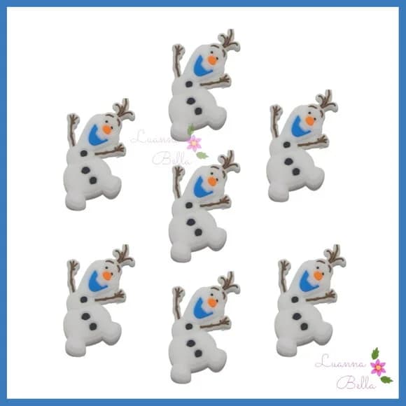 Aplique Emborrachado Olaf Frozen - pcts c/ 7 unds