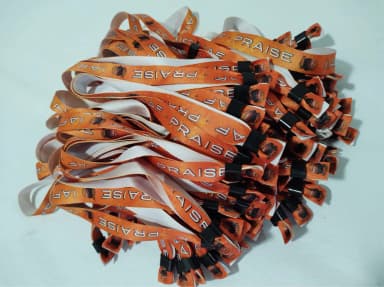 Pulseiras Personalizadas de Tecido Festas e Eventos !