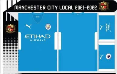 Vetor Da Camisa Manchester City Local 2021-2022