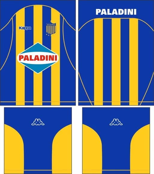 Arte Vetor Camisa Rosario Central Local 2006-2007