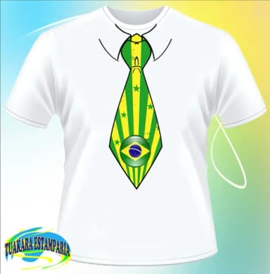 Camiseta Gravata Brasil