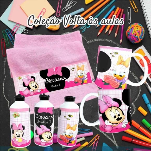 Kit Toalhinha com Garrafa Personalizada
