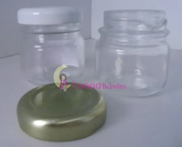 Potinho de Vidro Liso 40ml - Pacote com 10 Unidades