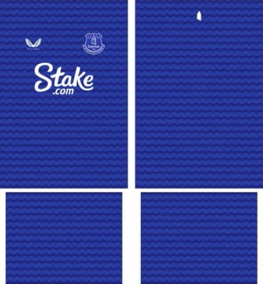 Arte Vetor Camisa Everton Local 2025-2026