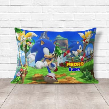 Almofada Personalizada lembrancinhas Sonic