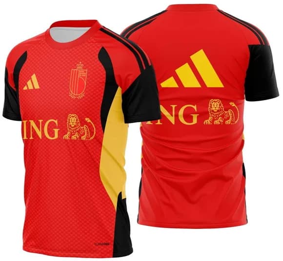 Arte Vetor Camisa Belgica Treino 2026