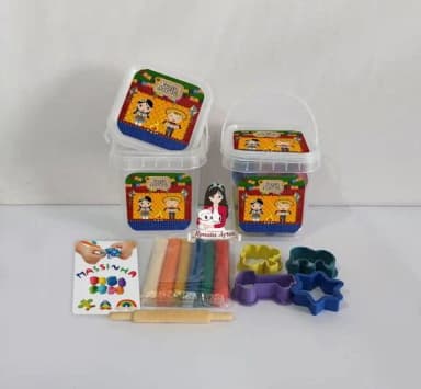 Kit Massinha no Baldinho Personalizado Festa Junina