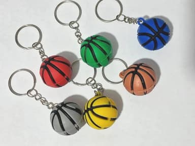 Chaveiro Bola de Basquete- 3 Peças Variados