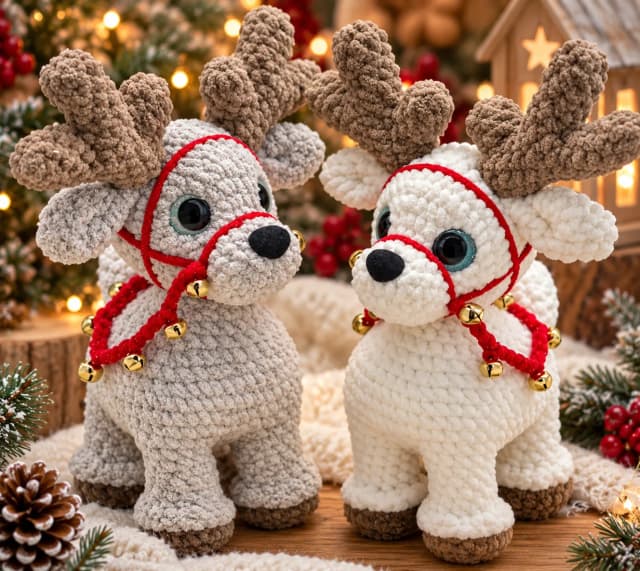 Rena Natalina em Amigurumi Chenille