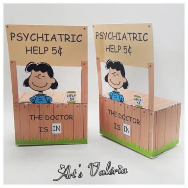 Caixinha Barraca da Lucy do Snoopy