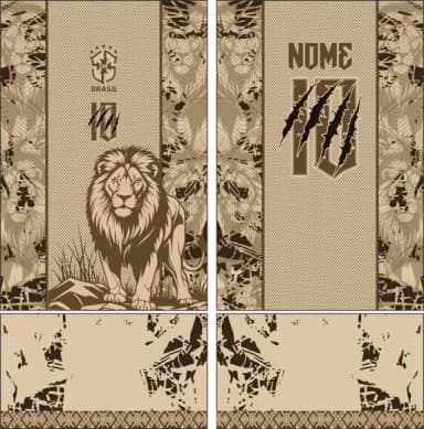 Arte Vetor Camisa Interclasse Leão Mod-819
