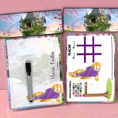 Lousa Magica Personalizada lembrancinhas Rapunzel