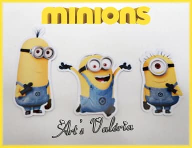 Apliques Minions - Capote com o Trio