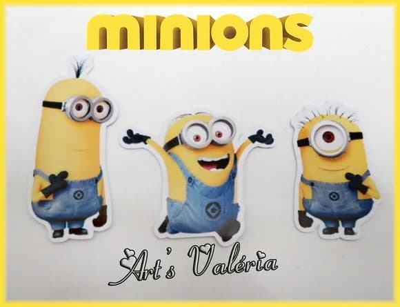 Apliques Minions - Capote com o Trio
