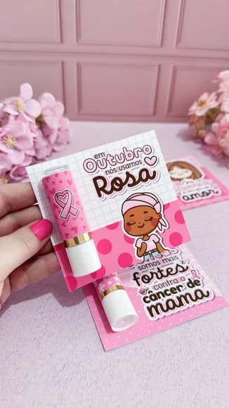 Card com Manteiga de Cacau Outubro Rosa