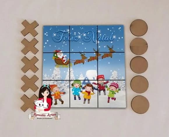 Jogo da Velha Personalizado de Natal