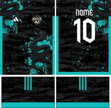 Arte Vetor Camisa Interclasse Serpente Mod-155