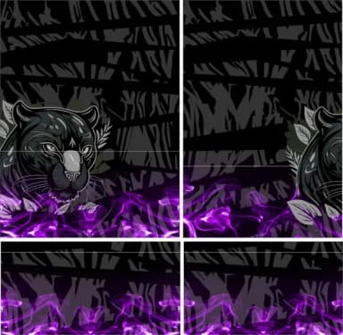 Arte Vetor Camisa Pantera Negra Interclasse Mod-3