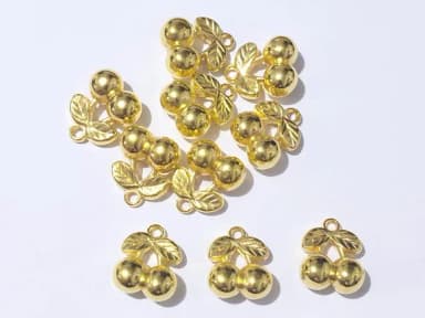 Pingente Cereja Abs 2,2cm Pacotes com 20 Unidades
